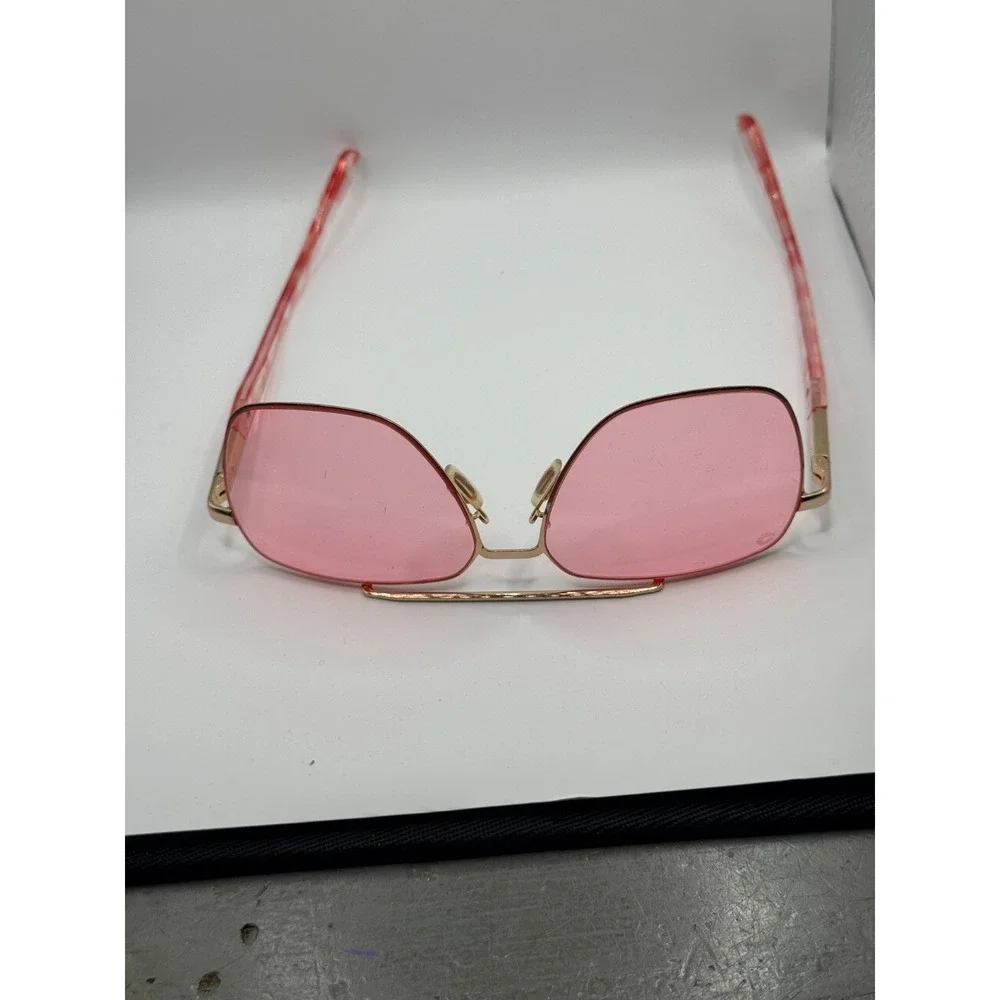 Rainbow OPTX Leo Rose Women's Pink Tint Lenses Aviator Sunglasses Frame Only